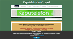 Desktop Screenshot of kaputelefonbolt.hu