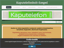Tablet Screenshot of kaputelefonbolt.hu